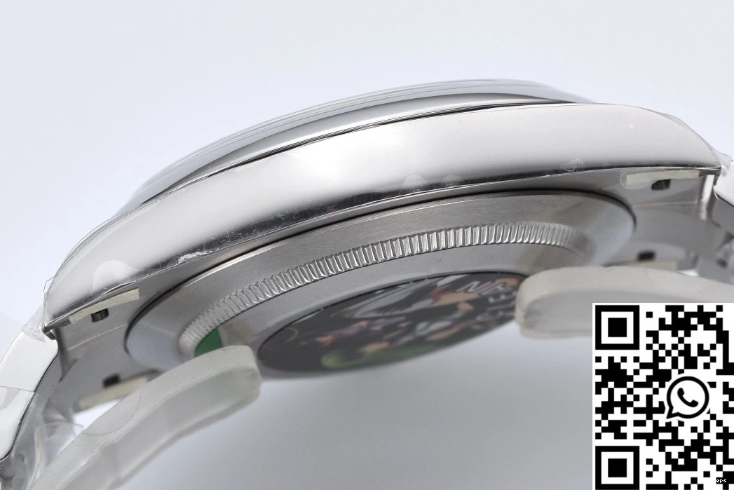 M124300-0002 41MM Dial Oyster Clean Rolex Perpetual Black Factory 0404